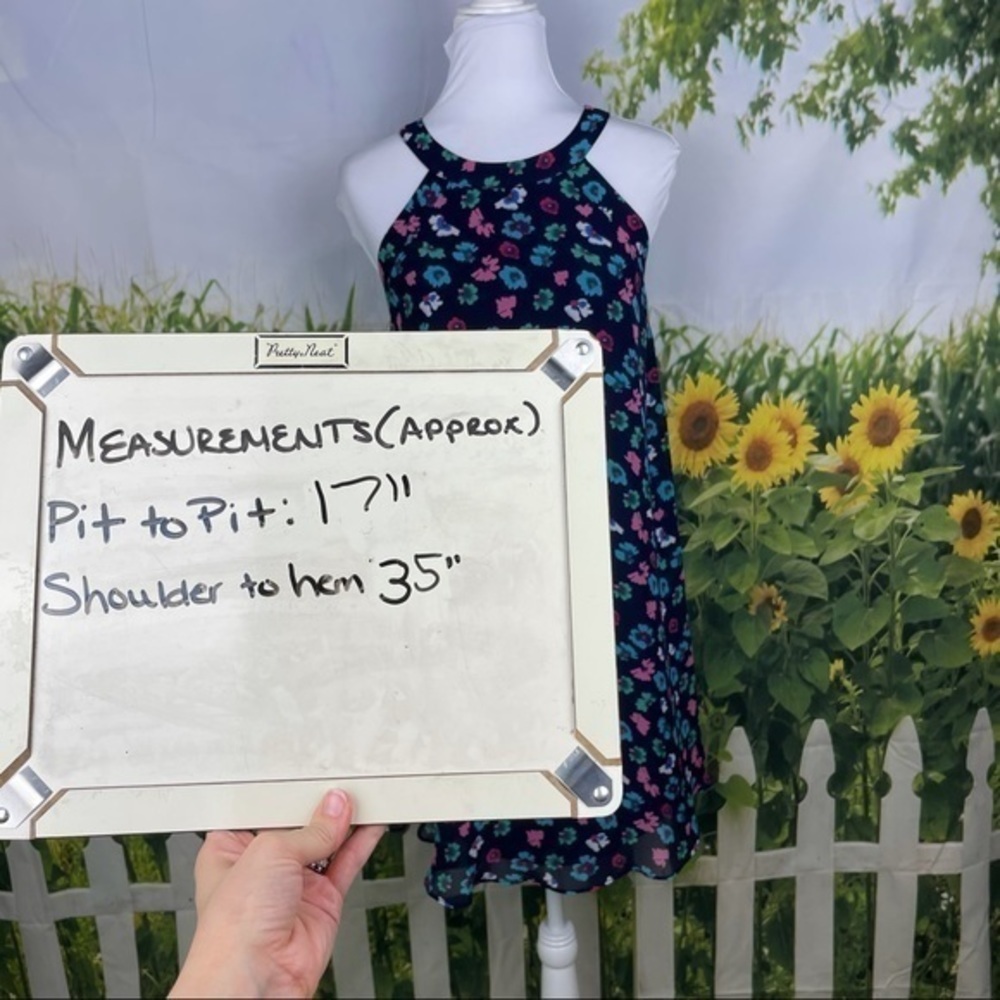 BETSY JOHNSON Navy Floral Shift Dress 4 - Picture 12 of 15